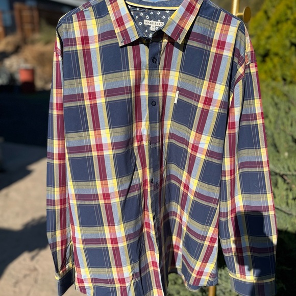 Mens XXL MARC ECKO LONG SLEEVED BUTTON UP SHIRT NWOT - Picture 2 of 8